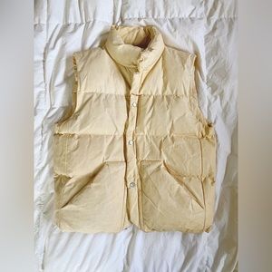 Older Brother Waxed Puffer Vest in Natural (S)
